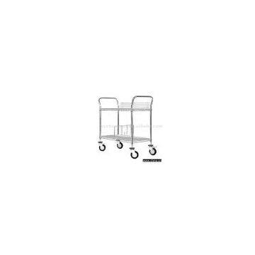 2-Tier Chrome Plated Industrial Cart