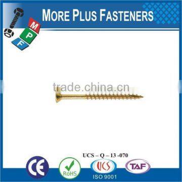 Made in Taiwan High Quality Yellow Zinc Coated Wood Screws Self Tapping Screw photo-5