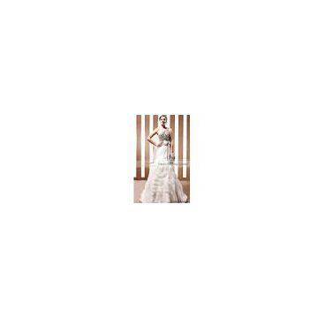 charming bowknot bridal dresses,shiny beading a-line bridal dresses 90066