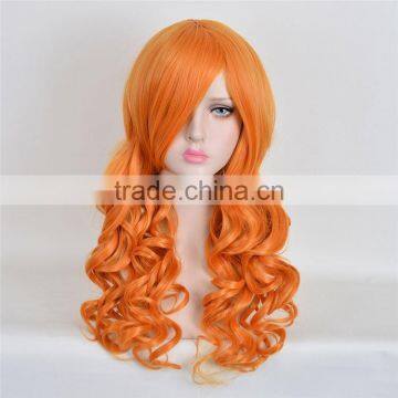YIWU Perfect Lady Short Orange Cosplay Hair Wig photo-2
