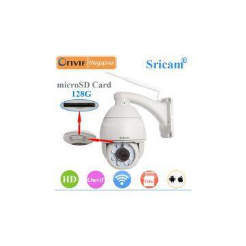 Sricam SP008 Onvif Network Zoom IR 1.0 Megapixel Outdoor Waterproof  PTZ Dome Camera