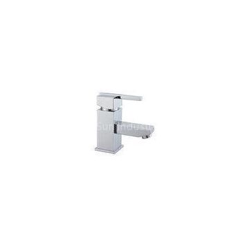 Low Pressure Deck Mounted Basin Brass Tap Faucet Square With Single Hole