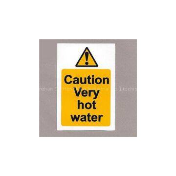 Hot Water Warning Label