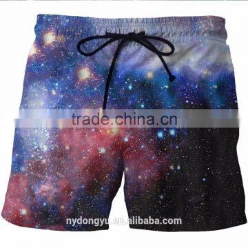 Men Fast Dry Black Blue Splint Print Beach Shorts/ Blue l na Creative Plus Size Beach Shorts/ Pocets Sports Beach Wear photo-3