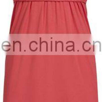 Wholesale clothing u-shape neckline double layer maternity and nursing dress