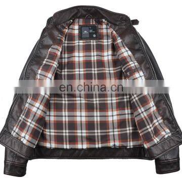 Lastest Fashion Mens Spring Slim Fit Handsome Leather Jacket for Men photo-2