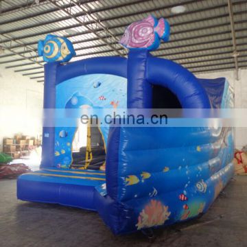 2017 commercial popular Nice and durable nylon bouncer,family bouncer,sea world inflatable combo