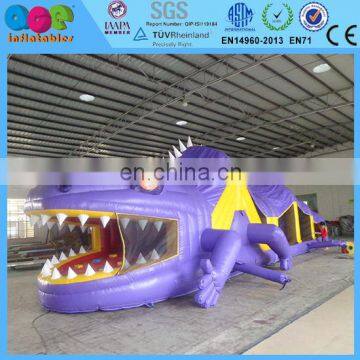 New inflatable purple lizard obstacle course