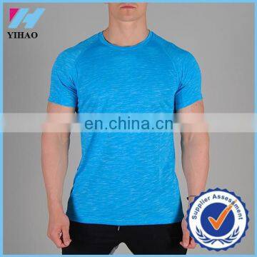 Yihao New Men's Comfort Fitness T Shirt 2015 Fitness Running T Shirt Gym Wear running sports Men tee- shirt