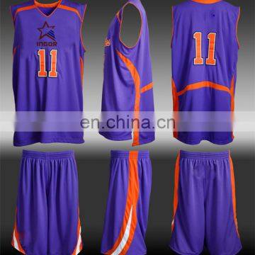 2016 New Design Basketball Jersey Uniform OEM Service