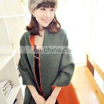 Fashion Long Customize Design Big Size Cheap Price two sides shawls(MO8--1)