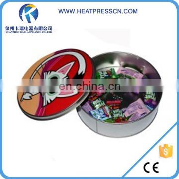 Highh Quality Round Tin Empty Chocolate Gift Box for Sublimation