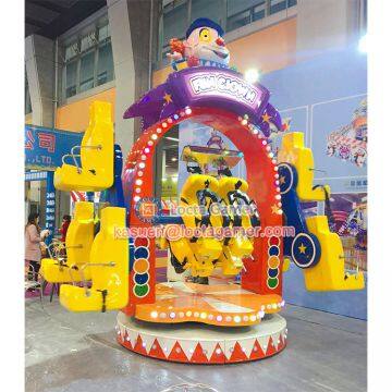 Zhongshan Amusement Theme Park Equipment Swing Rides Rotation 10 Seat Happy Clown Game Machine Earn Money, Kiddie Rides