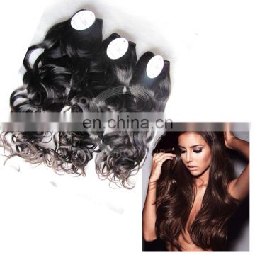 No Artificial Coloring Cuticle Same Direction 8~30Inch 7A Grade 100% Black Color Virgin Indian Natural Wave Hair