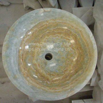 Blue Onyx Sinks, Blue Onyx Wash Basins, Nature Stone Bathroom Sinks photo-2