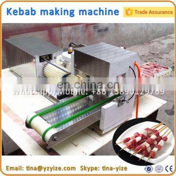 Electric Kebab Skewer Making Machine Manual Wear String Machine for Sale photo-5