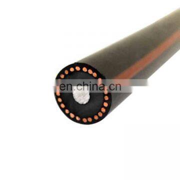 Single Core #4/0 AWG, AL, 35KV, MV-105, 133% TRXLPE, TAPE SHIELD, HDPE OR PVC JACKET, DIRECT BURIED Power Cable