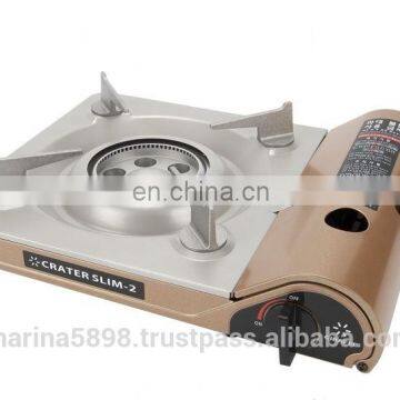 Portable modern gas stove / mesh cyclone AL burner head / Virgin white plastic case / Plastic case / High heat efficiency