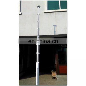 12m 7 Section Aluminium Motorized Crank Telescopic Mast 10kg photo-2