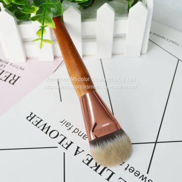 Hot Sale High Quality Flat Foundation Brush Makeup Brush Customized OEM Factory Burlywood photo-3