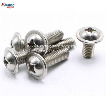 M2/M2.5/M3 Cross Recessed Raised Counter Pan Head Pad Screws 304 Stainless Steel Flat Tail Screw Vis Vida Viti Phillip PC DIN967 photo-5