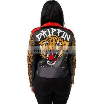 Bomber Jackets for Women 2020 Fall & Winter Hot Style With Rivet and Printing photo-4