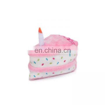 New Interactive Squeak Pet Birthday Party Plush Dog Cake Toy photo-2