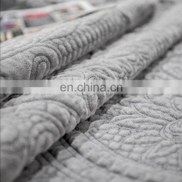 China Factory Custom Queen Size Dark Grey Mandala Embroidered Quilt Cover/Bedding Set photo-5