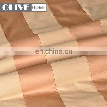 Wholesale Gold Luxury Striped 100% Cotton Percale Quilted Bed Set Bedding Bed Sheet Sets photo-4