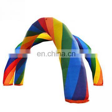 Oxford Fabric Colorful Archway Inflatable Rainbow Arch For Event Entrance Rental Advertisement