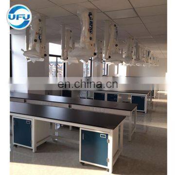 Lab Furniture Chemical Laboratory H Frame Workbench with Movable Cabinet