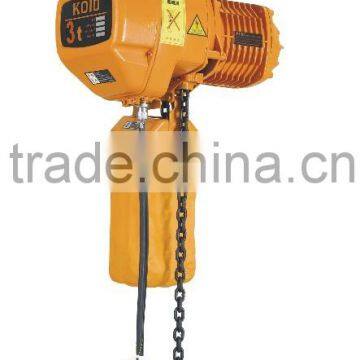 1ton moved type electric chain hoist hoist with trolley