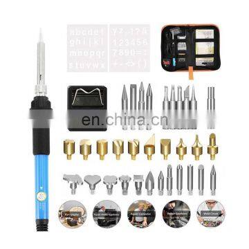 60W Soldering Iron Pyrography Kit Temperature Welding Iron Heat Wood Burning Pen Soldering With Tool