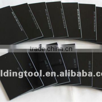 Welding glass conforms to ANSI Z87.1 DIN 169 welding black glass