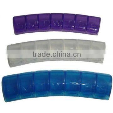 Travel medication plastic pill box