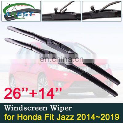 Car Wiper Blades Windshield for Honda Fit Jazz 2014~2019 Front Window Windscreen Wipers Car Accessories GK5 2016 2017 2018