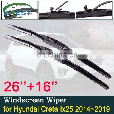 Car Wiper Blade for Hyundai Creta Ix25 2014~2019 2015 2016 2017 Wiper Blade Car Accessories Front Windscreen Windshield Wipers