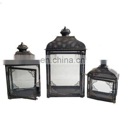 Set Of 3 Cheap Moroccan Lantern Hanging Candle Home Decoration Metal Lantern On Sale