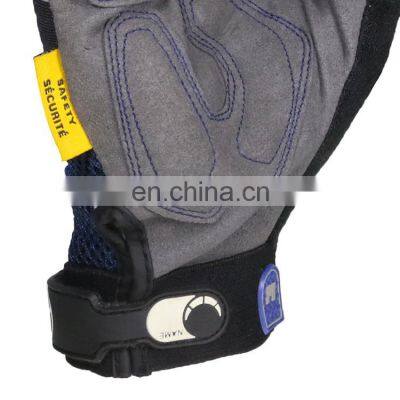 Custom Hard Wearing	leather Gloves Working Mechanic Military Gloves photo-4