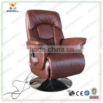 WorkWell luxry relax pu leather recliner massage chair with electric window lift motor Kw-r35