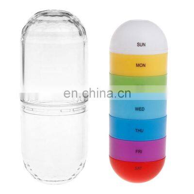 Portable Pill Container Bottle Plastic for Traveling