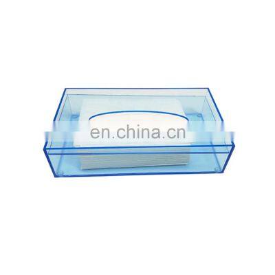 Hot Selling Customized Rectangular Napkin Case Display Paper Holders Acrylic Tissue Boxes