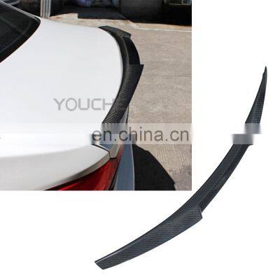 M4 style carbon fiber rear bumper spoiler for BMW M4 F82 2014+