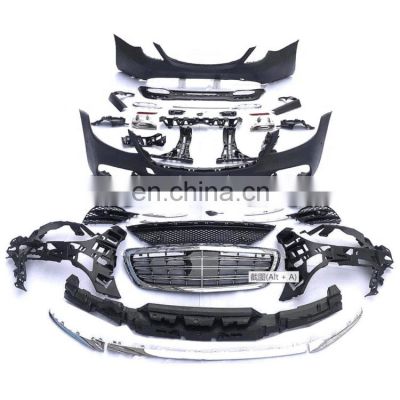 2018-UP W222 S63 AMG BODY KIT for MERCEDES S63 BUMPER W222 S550 S63 S400 S450 2014-2020