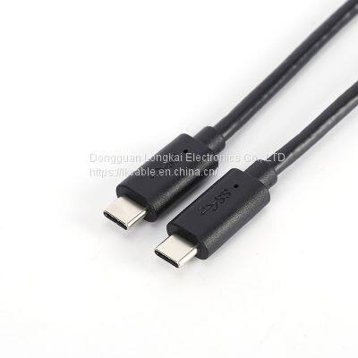 USB C to USB C 3.1 Gen 2 Cable 10ft, 10Gbps 100W(20V/5A) Power Delivery With E-Marker Chip 10Gbps Data Sync 4K@60Hz Video Output Compatible for Type-C Devices,Oculus Quest Link,Macbook (Black) photo-4