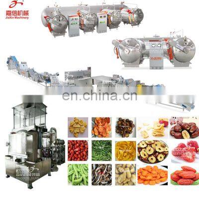 High Efficiency Apple Crispy Chips Vacuum Dry Machine