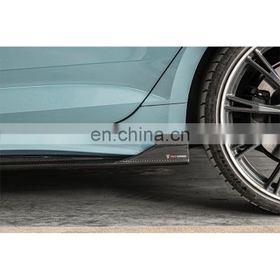 Hot Selling Full-dry Carbon Fiber Process Modified Accessories Car Body Side Skirts For AUDI A5 S5 B9.5