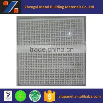 square aluminum ceiling panel with circle cut out