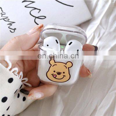 Cute Cartoon Clear PC Case For Airpods 1 2 Wireless Headphone Shockproof Box For Apple Air Pods photo-3