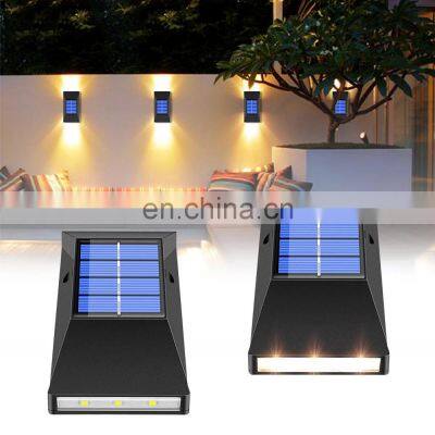 2021 New Style Solar Sensor 6 LED Step Light Waterproof Solar Fence Light Decoration Lamp